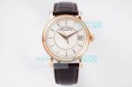 ZF Factory Swiss Replica Patek Philippe Calatrava 5153 Watch Rose Gold White Dial 38MM